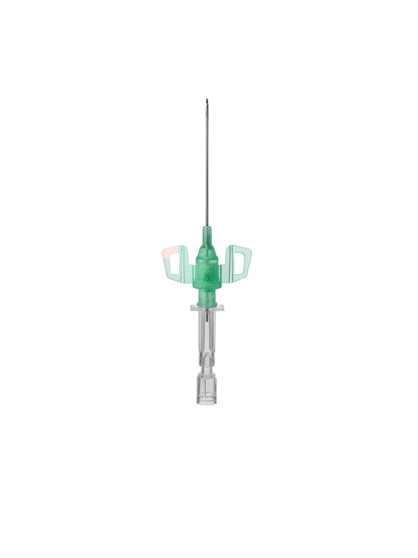 Closed IV Catheter With Safety Shield, Septum And Double Flashback