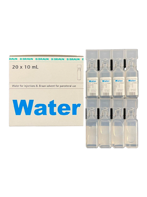 Sterile Injection Base One B.Braun Sterile Water for Injection MPC 10 mL Ampoule – Ctn/1000