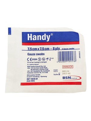 Handy Sterile Gauze Swabs - 5 Pack Ctn/240