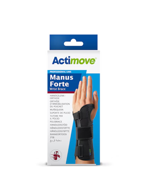 Actimove Manus Forte Wrist Brace Right Small/Medium Black