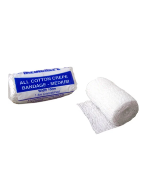 Medicrepe® Cotton Crepe Bandage Unstretched, 7.5cm x 1.6m - Pkt/12