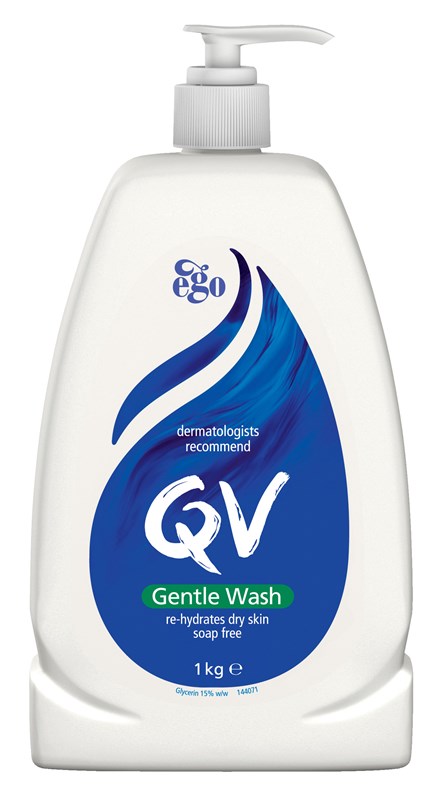 QV Gentle Wash 1kg Pump - Soap Free Hydration